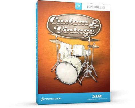 Superior Drummer Custom And Vintage SDX Expansion DVDR HYBRiD FULL