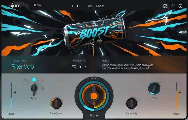uJAM Finisher Boost v1.4.0 AAX VST2 VST3 x64 WiN-TCD
