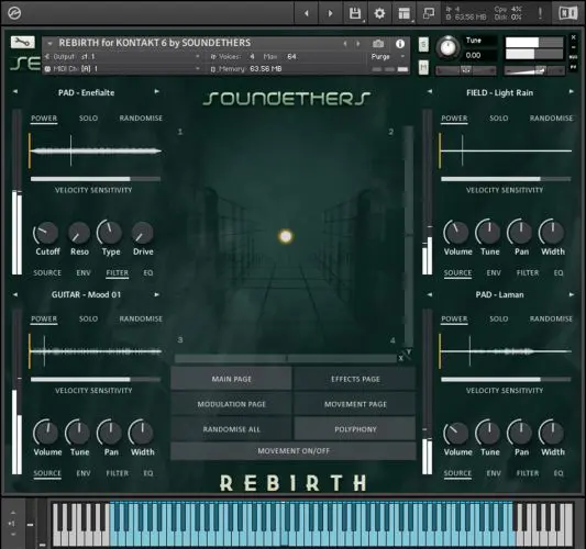REBiRTH Ambient Fields KONTAKT-MaGeSY